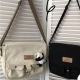 Japanese Harajuku Style Tooling Messenger Bag Canvas Messenger Bags