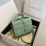 Women's Funny Clothes Shoulder Bag PU Leather Messenger Bag