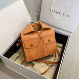 Women's Funny Clothes Shoulder Bag PU Leather Messenger Bag