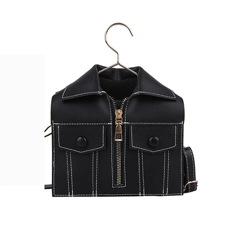 Women's Funny Clothes Shoulder Bag PU Leather Messenger Bag