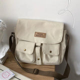 Women's Canvas Messenger Bag Japanese Shoulder Bag Vintage
