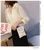 Women's Mini Cotton Linen One-Shoulder Messenger Phone Bag