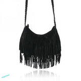 Hot Women Tassel Shoulder Bag Cross Body Suede Fringe Messenger Handbag