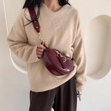 Women's Waist Bag Travel Handbags PU Leather Crossbody Chain Shoulder Bag