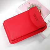 Universal PU Leather Phone Bag Wallet Diagonal Shoulder Bag