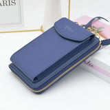 Universal PU Leather Phone Bag Wallet Diagonal Shoulder Bag