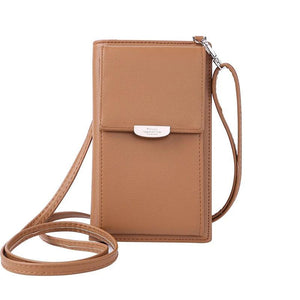 Women's One Shoulder Messenger Bag Large Capacity Phone Business Card Case