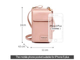 Small Leather Crossbody Shoulder Bag Women Mobile Phone Purse