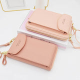 PU Leather Solid Phone Bag Handbag Shoulder Bag