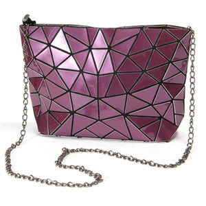 MS3116 Geometric Chain Leather Shoulder Messenger Bag