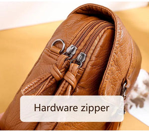 Ladies Shoulder Bag Casual Handbag PU Messenger Bag Mobile Phone Bag