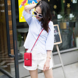 Mini PU Leather Crossbody Shoulder Bag Lady Card Wallet Coin Purse