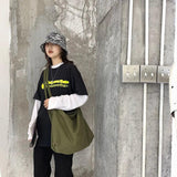 Large Capacity Travel Crossbody Bag Solid Canvas Unisex Shoulder Bag