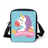 Anime Unicorn Messenger Bag for Boys Girls Women