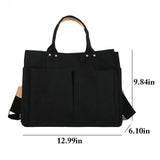Canvas Handbag Zipper Shoulder Bag Vintage Messenger Ba