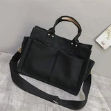 Canvas Handbag Zipper Shoulder Bag Vintage Messenger Ba