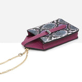 Snake Pattern Crossbody Bag Chain Phone Bag Handbag Clutch