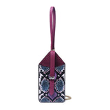Snake Pattern Crossbody Bag Chain Phone Bag Handbag Clutch