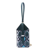 Snake Pattern Crossbody Bag Chain Phone Bag Handbag Clutch