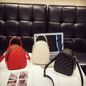 Women's Diamond Lattice Satchel Crossbody Bag
