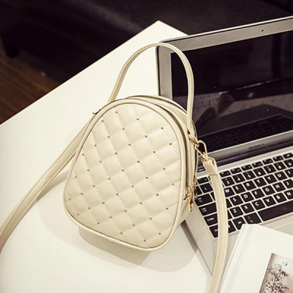 Women's Diamond Lattice Satchel Crossbody Bag