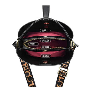 One-shoulder Messenger Bag Female Autumn Bucket Pu Large-capacity Handbag