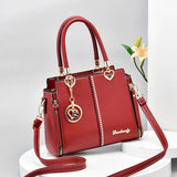 Autumn Pu Women's Bag One Shoulder Messenger Bag Large Capacity High Handbag