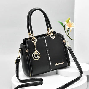 Autumn Pu Women's Bag One Shoulder Messenger Bag Large Capacity High Handbag