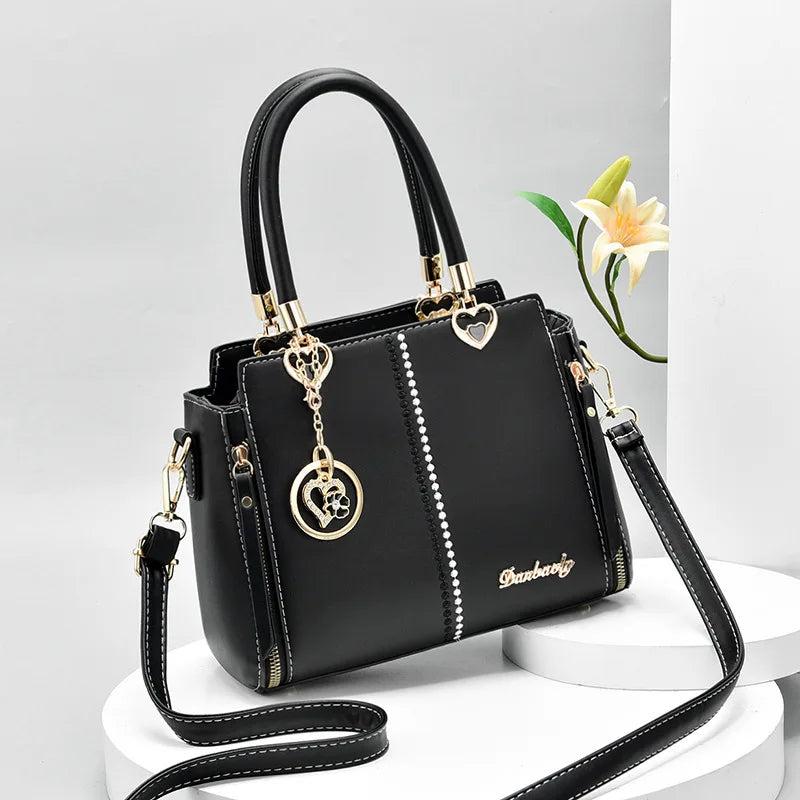 Autumn Pu Women's Bag One Shoulder Messenger Bag Large Capacity High Handbag