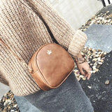Crown Flap Retro Handbag PU Messenger Shoulder Bag