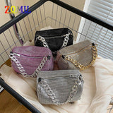 ZOMU Rhinestone Shoulder Bag
