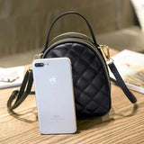 Diamond Lattice Shoulder Bag for Women, Small Tote Handbag