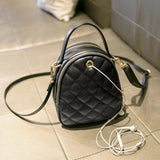 Diamond Lattice Shoulder Bag for Women, Small Tote Handbag