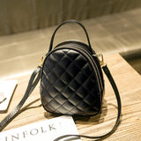 Diamond Lattice Shoulder Bag for Women, Small Tote Handbag