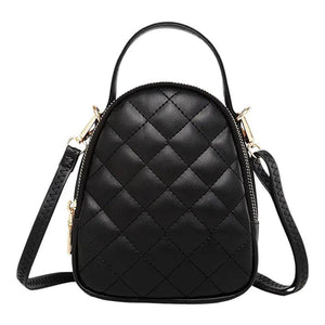 Diamond Lattice Shoulder Bag for Women, Small Tote Handbag
