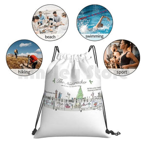 Nutcracker Sheet Music Art Backpack Drawstring Bag