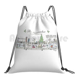 Nutcracker Sheet Music Art Backpack Drawstring Bag