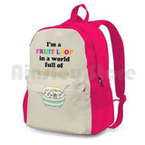 Outdoor Hiking Backpack Fruit Loop Cheerios Cereal