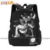 Virgil Abloh Mca Art 01 Backpack Large Capacity Bookbag Softback