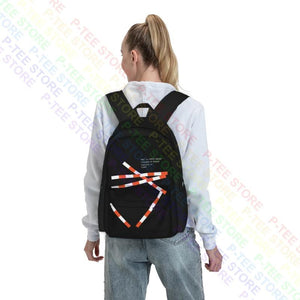 Virgil Abloh X Mca Fos Lines Large Capacity Backpack Eco Friendly