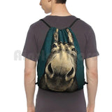 Donkey Hello Sweet Cheeks Backpack Drawstring Bag Riding Climbing Gym Bag