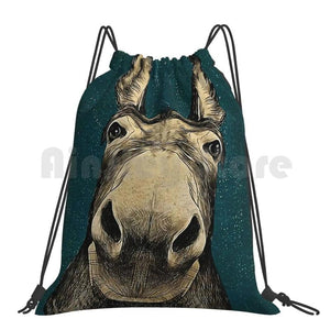 Donkey Hello Sweet Cheeks Backpack Drawstring Bag Riding Climbing Gym Bag