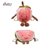 Watermelon Baby Girls Plush Fruit Shoulder Bag Soft Stuffed Chain Messenger Cros