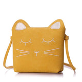 One-shoulder Cartoon Kids Bag Mini Princess Embroidered Kitten Bag