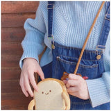 Bread Toast Plush Shoulder Bag Girls Coin Purse Card Holder