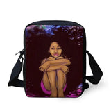 African American Girls Messenger Crossbody Bag Phone Shopping Mochila Infantil