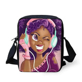 African American Girls Messenger Crossbody Bag Phone Shopping Mochila Infantil