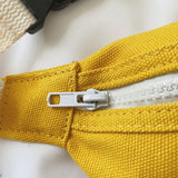 Girls Casual Waist Bag Pack Zip Canvas Chest Bum Belt Shoulder Pouch