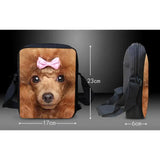 Dog Pattern Messenger Crossbody Bag Girls Handbags Shoulder Bags