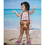 Dog Pattern Messenger Crossbody Bag Girls Handbags Shoulder Bags